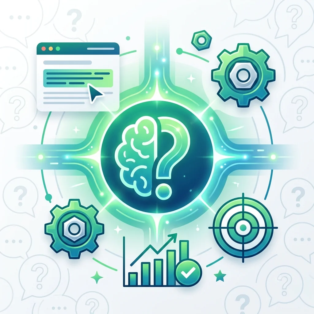 Infografía sobre AEO (Answer Engine Optimization): cómo optimizar tu contenido para que la IA te elija como respuesta directa en ChatGPT, Gemini y Perplexity