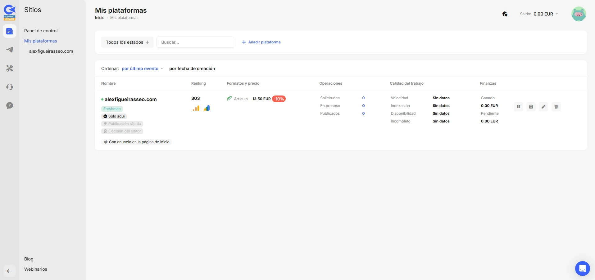 Collaborator - Buy quality links and backlinks